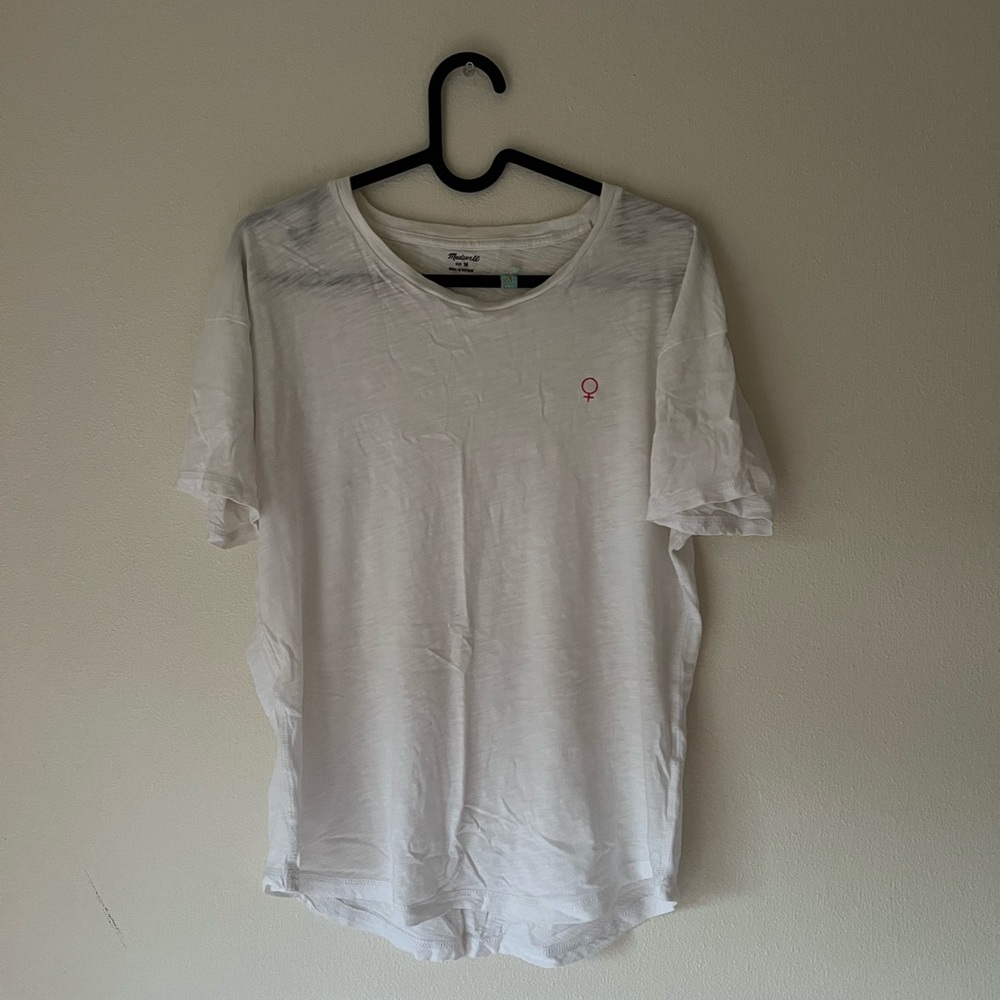 Madewell White Short Sleeve Tee Classic Cotton